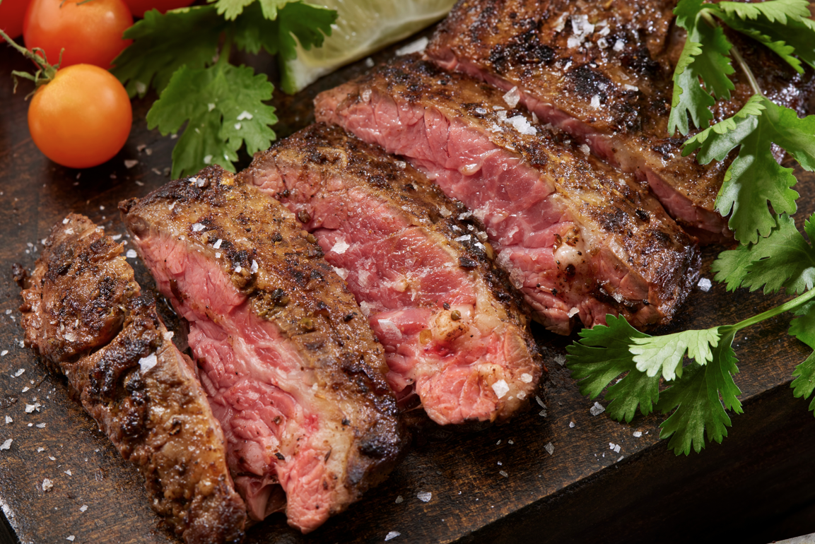 Rundbiff av hjort frå Øvre Dale Gård