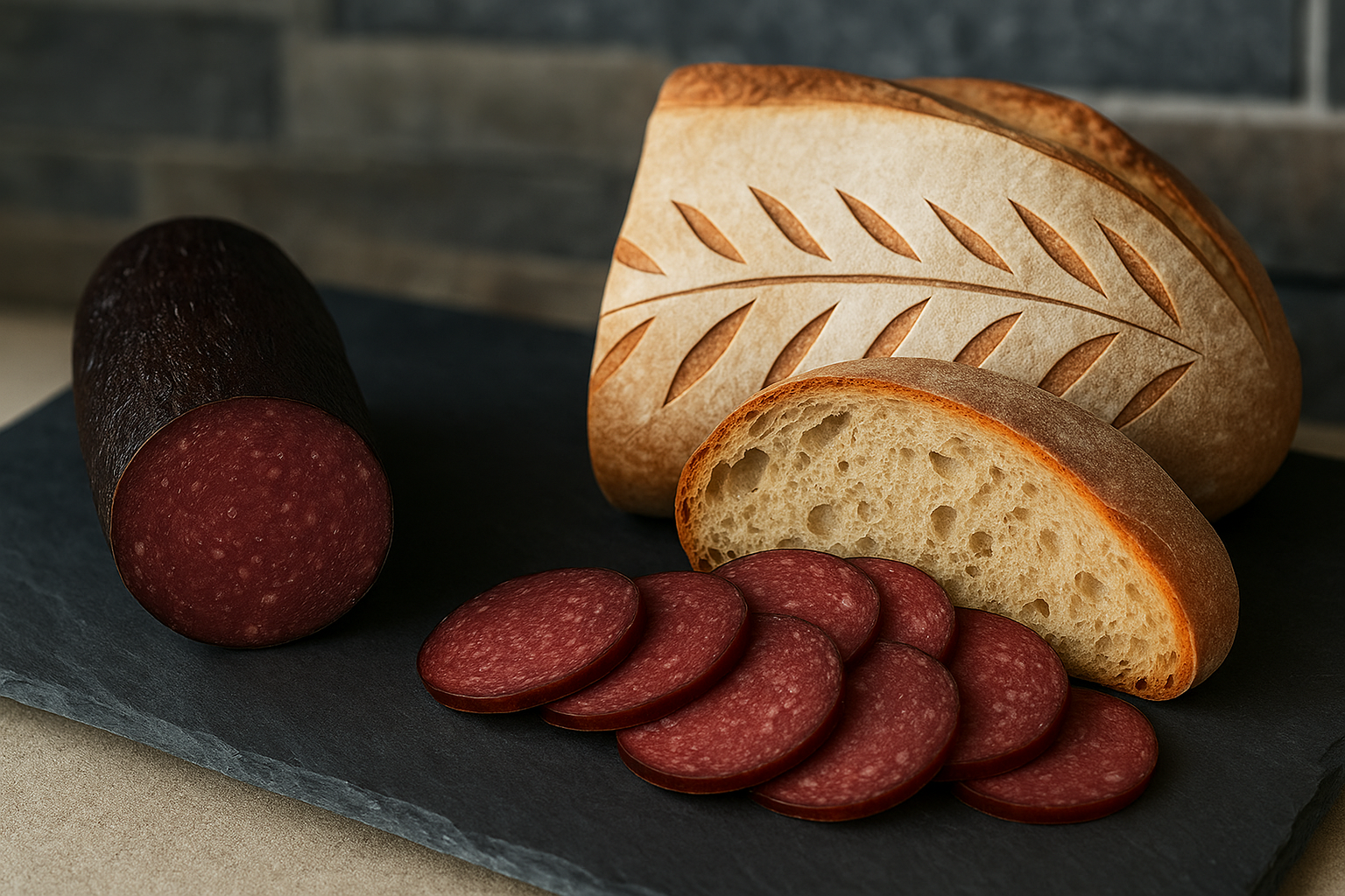 Økologisk spekepølse av hjort frå Øvre Dale Gård