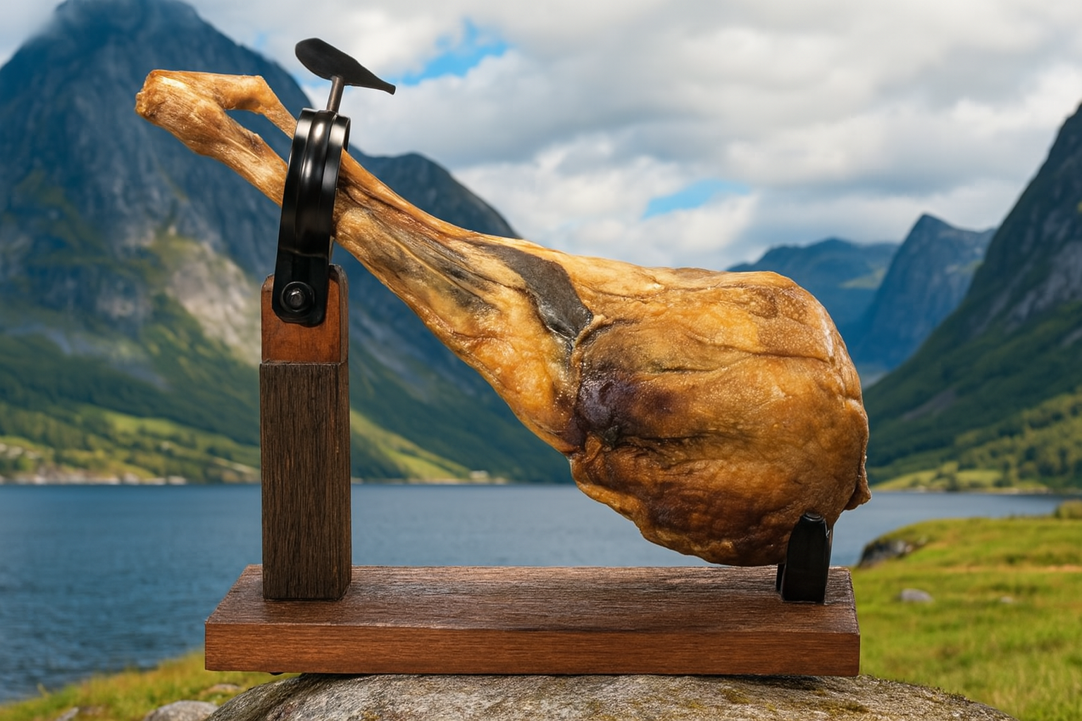 Økologisk honningmarinert fenalår – signaturproduktet frå Øvre Dale Gård