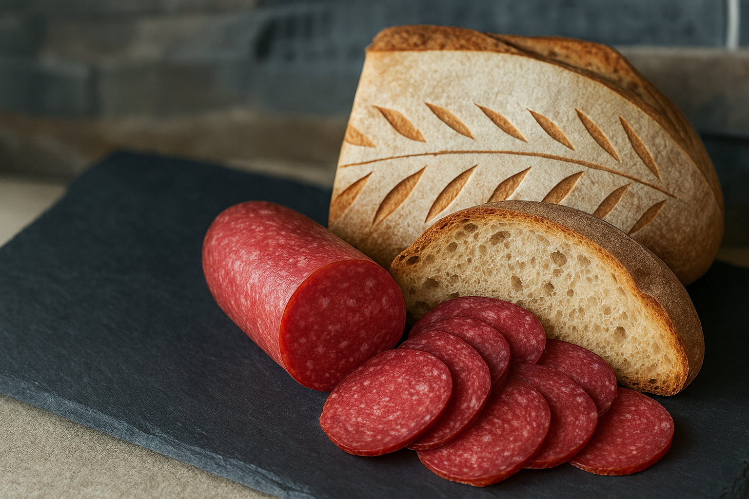 Økologisk spekepølse av får frå Øvre Dale Gård